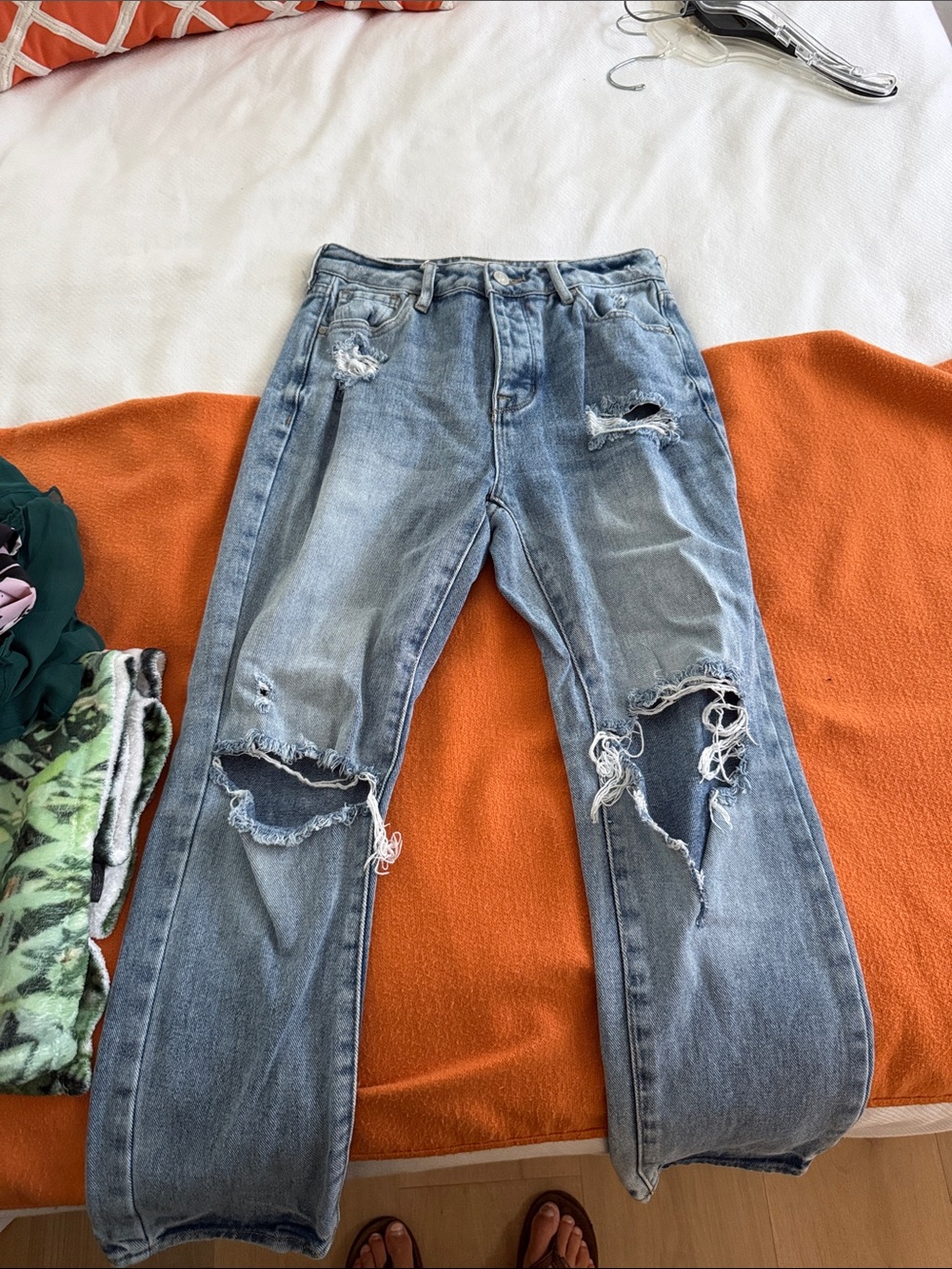 PacSun Light Blue Distressed Boyfriend Jeans